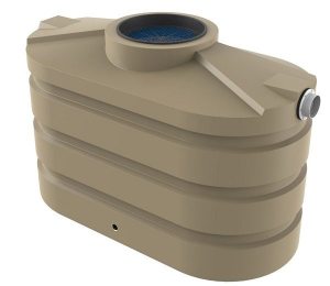 Small 660l Beige slimline water tank Bushman Tanks
