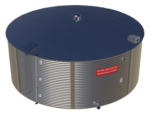 60,000 Litre Aqualine Commercial Steel Water Tank