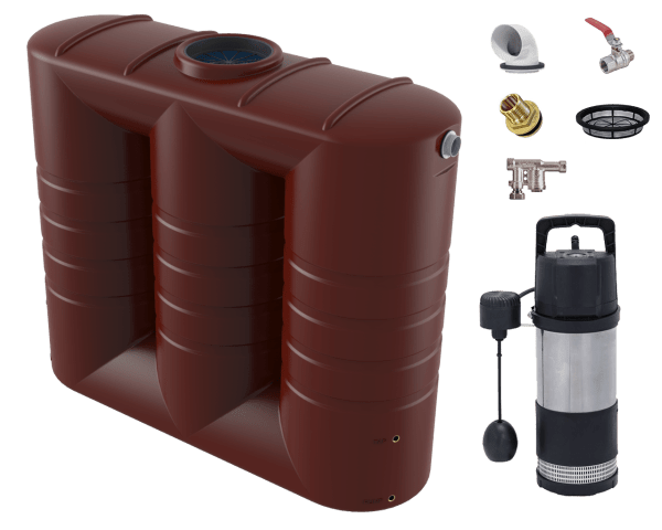 3000L Slimline Tank and Submersible Pump Package