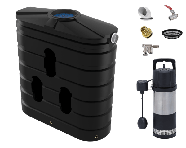 1000 Litre Slimline Submersible Pump Package