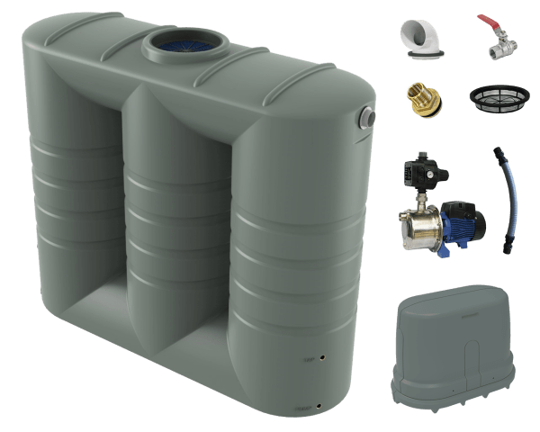 3000L Slimline Tank and Garden Pump Package