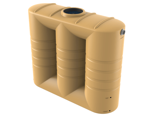 Wheat 3000l slimline rainwater tank Bushman Tanks