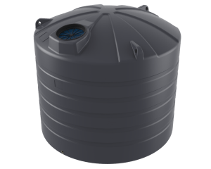 5000 litre slate grey squat domed round rainwater tanks Bushman Tanks