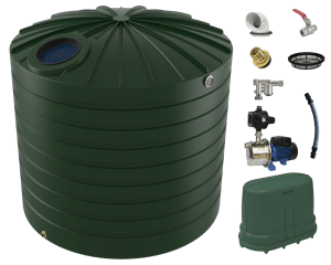 10000L Round Water Tank with House Pump Package