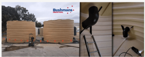 Mining water tanks
